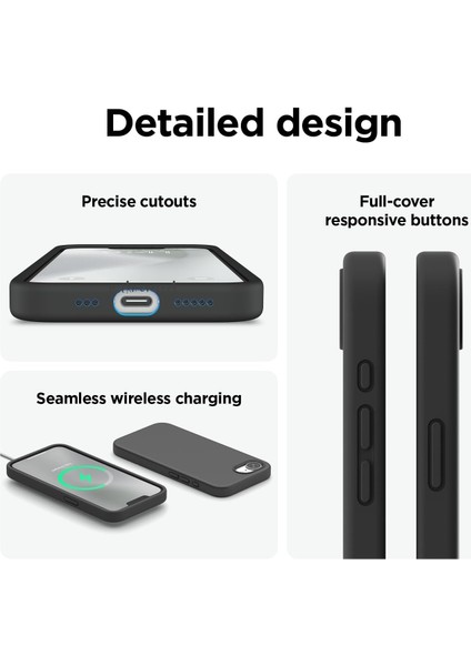 Apple iPhone 16E Kılıf Lansman Liquid Magsafe Şarj Destekli Hassas Butonlu Yumuşak Mat Hisli Kadife Kapak