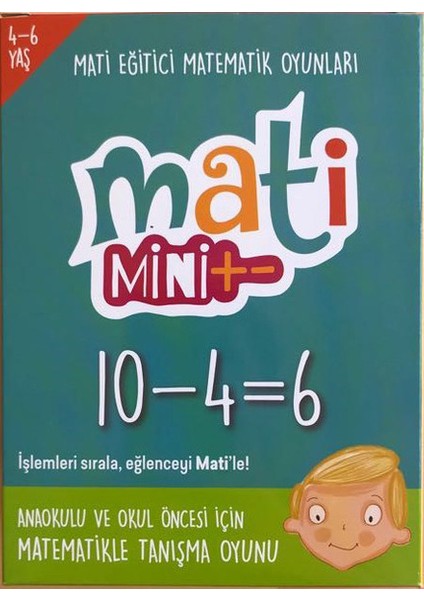 Mini+ Çocuk Öğretici Zeka Oyunu Okul Öncesi Ve Anaokulu Için Sayılar Ve Matekle Tanışma