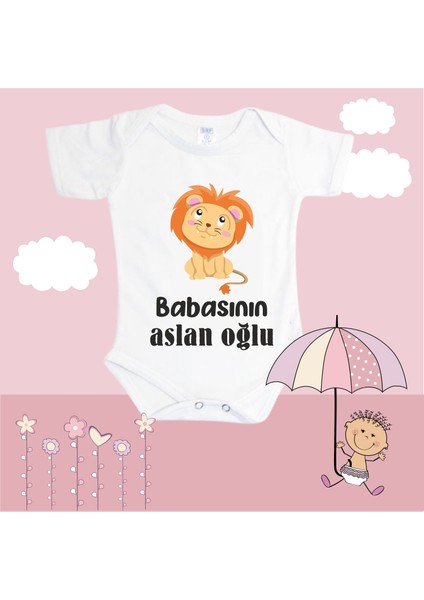 Babasının Aslan Oğlu Baskılı Zıbın