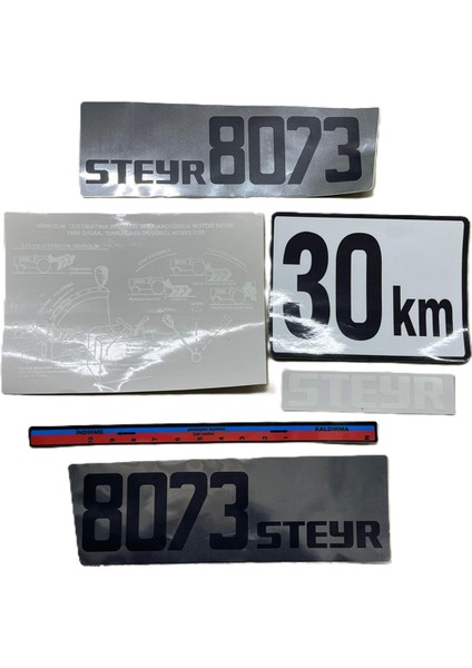Steyr 8073 Traktör Yan Yazı Takımı