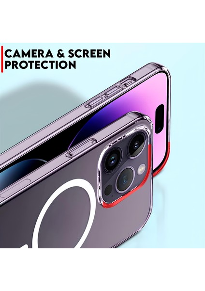 Şeffaf Mika Sararmaz Sert Kılıf iPhone 13 Pro