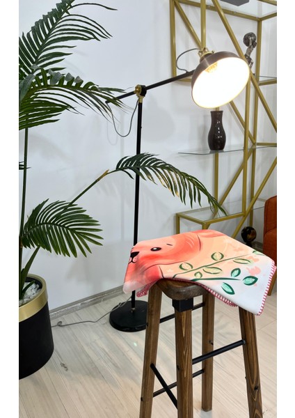 Tavşan (Rabbit) Dijital Baskı Polar Bebek Battaniye 80X110CM fırsatları