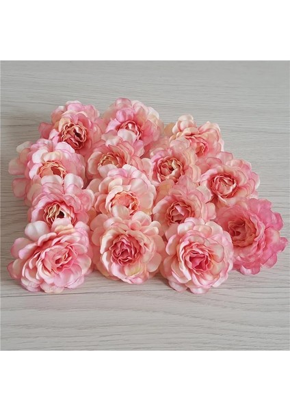 Sarı 10 Adet 5 cm Yapay Ipek Şakayık Gül Çiçek Kafa Dıy Çiçek Duvar Hediye Kutusu Scrapbooking Düğün Ev Partisi Dekorasyon (Yurt Dışından)
