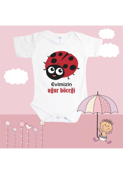 Evimizin Uğur Böceği Baskılı Zıbın