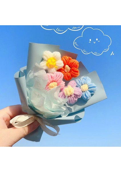 S4 Yapay Lale Mini Tığ Işi Çiçekler El Yapımı Çiçek Buketleri Konuk Için Düğün Hediyesi Renkli Yapay Çiçekler Öğretmenler Günü Hediyesi Flores (Yurt Dışından) indirimleri