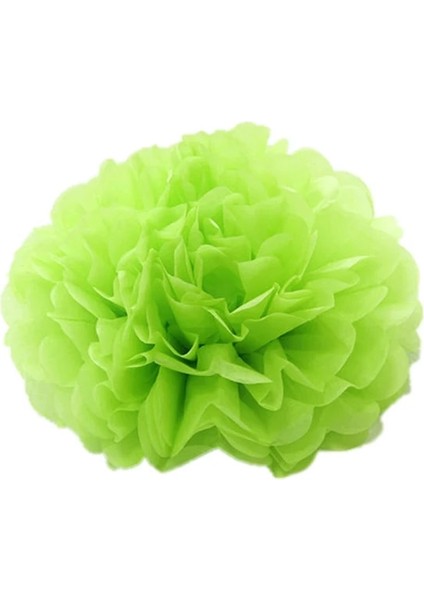 Açık Yeşil 15 cm 6 Inç 5 Adet 6''-12'' Doku Kağıt Ponpon Düğün Dekoratif Kağıt Çiçekler Topu Bebek Duş Doğum Günü Partisi Dekorasyon Kağıt Pom Poms (Yurt Dışından)