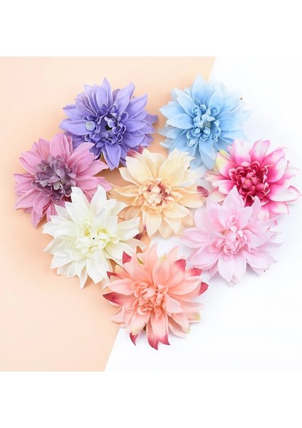 Kan Rengi 10 Parça 10 Adet 10 cm Yapay Bitkiler Dekoratif Çiçekler Ipek Gerbera Ev Düğün Için Noel Dekor Diy Çelenk Sahte Ercik Broş (Yurt Dışından)