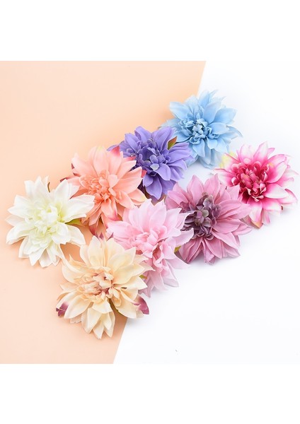 Kan Rengi 10 Parça 10 Adet 10 cm Yapay Bitkiler Dekoratif Çiçekler Ipek Gerbera Ev Düğün Için Noel Dekor Diy Çelenk Sahte Ercik Broş (Yurt Dışından)