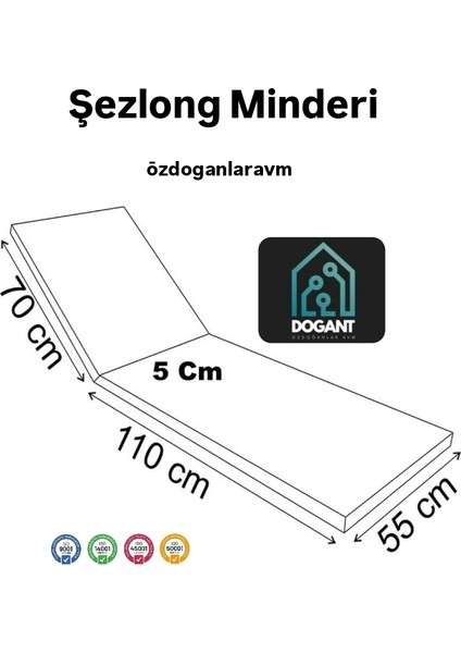 Antalya Dogant Şezlong Kılıfı Süngersiz 1 Adet Kılıf