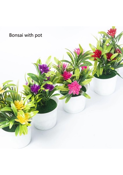 11 Yapay Bitkiler Bonsai Ev Dekor Küçük Ağaç Saksı Bitkileri Bonsai Sahte Çiçekler Saksı Süsler Wediing Dekorasyon Bahçe Dekor (Yurt Dışından)