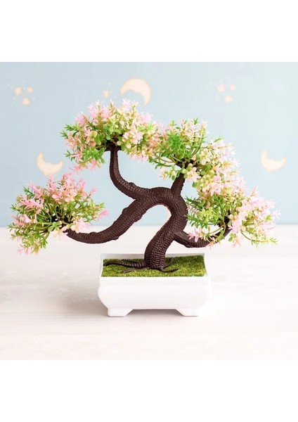 Stil 10 Yenı Yapay Bitkiler Bonsai Küçük Ağaç Saksı Bitkileri Ev Dekorasyon Otel Bahçe Dekor Için Sahte Çiçekler Saksı Süsler (Yurt Dışından)