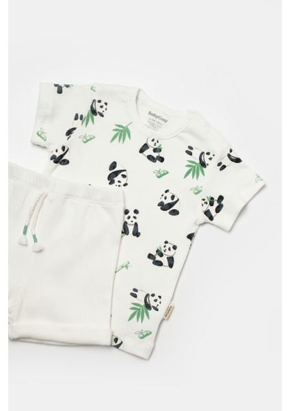 Babycosy Pamuklu Bebek Şortlu Takım