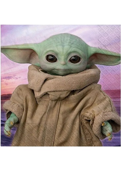 Banner 1 Takım Bebek Yoda Parti Malzemeleri Yoda Tek Kullanımlık Sofra Hediye Çantası Fincan Kek Topper Balon Afiş Çocuklar Için Doğum Günü Partisi Süslemeleri (Yurt Dışından)