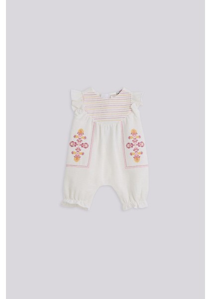 Kız Çocuk Ekru Tulum