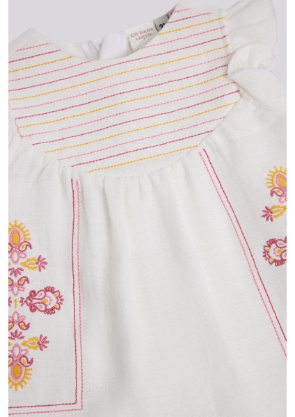 Kız Çocuk Ekru Tulum modelleri