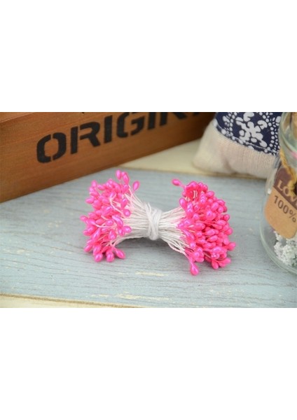 Pembe 3mm 300 Adet Çift Kafa Mini Inci Ercik Şeker Yapay Çiçek Düğün Dekorasyon Için Dıy Scrapbooking Çelenk Sahte Çiçekler (Yurt Dışından)