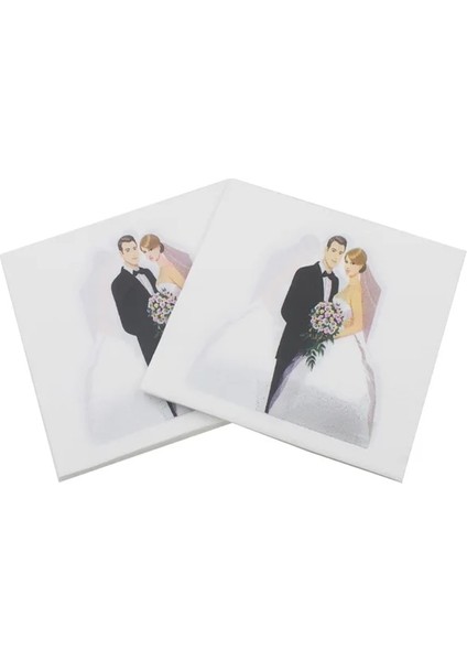F 20 Adet 10/20 Adet Gül Altın Bronzlaştırıcı Mr & Mrs Düğün Peçeteler Gelin Düğün Parti Gelin Duş Bekarlığa Veda Partisi Masa Süsü Kağıt Mendil (Yurt Dışından)