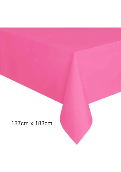 1 Adet L Tek Kullanımlık Masa Örtüsü Pembe Beyaz Plastik Dikdörtgen Masa Örtüsü Silin Masa Örtüsü Çocuklar Doğum Günü Düğün Parti Masa Süsü Malzemeleri (Yurt Dışından)