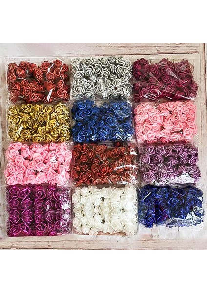 Sarı 5 Adet 6 cm 20/10/5 Adet Yeni Glitter Köpük Gül Yapay Çiçek Düğün Gelin Buketi Dekorasyon Ev Dekoratif Sahte Çiçek Buketi (Yurt Dışından)
