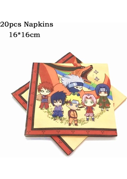 PLATES-10PCS Uzumaki Narutoed Ninja Anime Karikatür Oyunu Parti Malzemeleri Çocuklar Doğum Günü Partisi Tek Kullanımlık Sofra Masa Örtüsü Bebek Duş Dekor (Yurt Dışından) indirimleri