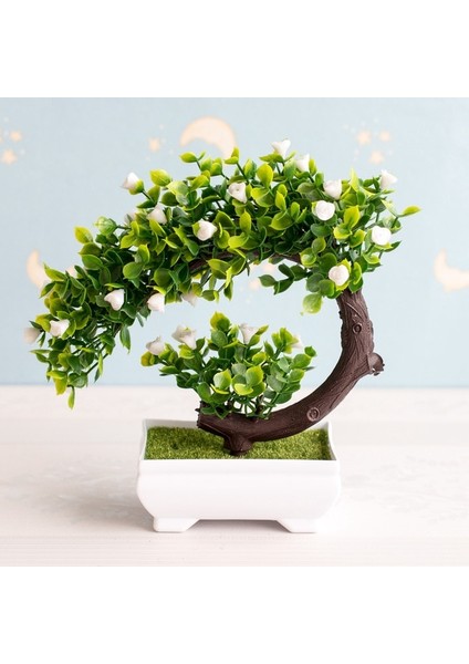 Stil 4 Yenı Yapay Bitkiler Bonsai Küçük Ağaç Saksı Bitkileri Ev Dekorasyon Otel Bahçe Dekor Için Sahte Çiçekler Saksı Süsler (Yurt Dışından)