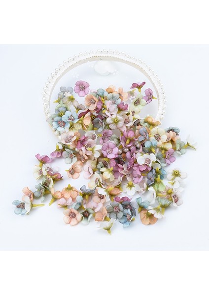 Süt Beyaz 100 Parça Çok Renkli Küçük Ipek Papatya Noel Süslemeleri Ev Düğün Için Sahte Çiçek Scrapbooking Için Diy Hediyeler Kutusu Yapay Çiçekler (Yurt Dışından)