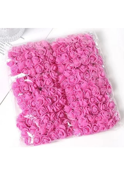 Pembe 144 Adet Köpük Yapay Çiçek Çok Renkli Düğün Ev Dekor Scrapbooking Yapay Çiçek Zanaat Çelenk Aksesuarla Küçük Güller (Yurt Dışından)