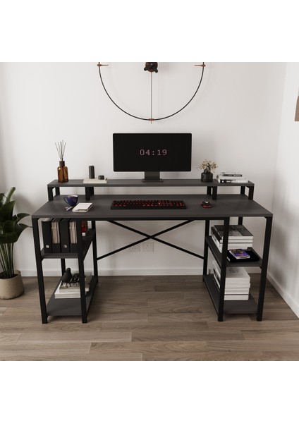 Optima Monitör Raflı Bilgisayar Masası