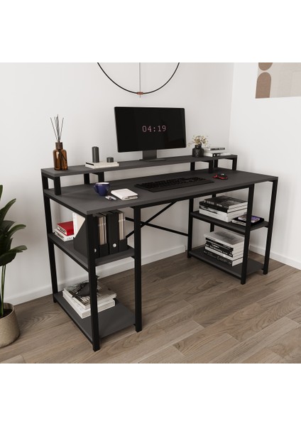 Optima Monitör Raflı Bilgisayar Masası