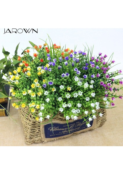Turuncu Jarown Simülasyon Vadideki Zambak Buket Yapay Plastik Sahte Çiçekler Düğün Dıy Flores Ev Partisi Bayram Dekor Çiçek (Yurt Dışından)