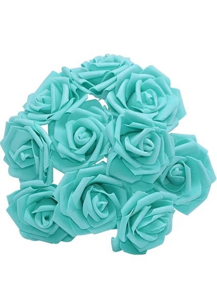 Teal 20 Adet 10/20/30 Adet Yapay Köpük Gül Çiçekler Romantik Düğün Gelin Buketi Parti Dekor Doğum Günü Hediyesi Karalama Defteri Dıy Zanaat Kaynağı (Yurt Dışından)