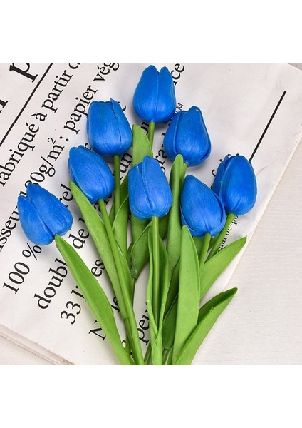 Renk 5 3 Adet 3/5/10 Adet Lale Çiçek Yapay Lale Buketi Pe Köpük Sahte Çiçek Düğün Töreni Için Dekor Ev Bahçe Buketi (Yurt Dışından)