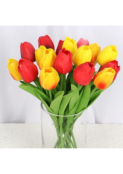 Renk 5 3 Adet 3/5/10 Adet Lale Çiçek Yapay Lale Buketi Pe Köpük Sahte Çiçek Düğün Töreni Için Dekor Ev Bahçe Buketi (Yurt Dışından) fırsatları