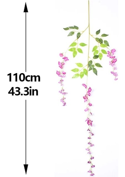 S Yapay Çiçek Morning Glory Simülasyon Kış Yasemin Sahte Bitki Çiçek Askılığı Dıy Düğün Duvar Asılı Ev Bahçe Dekorasyonu (Yurt Dışından)