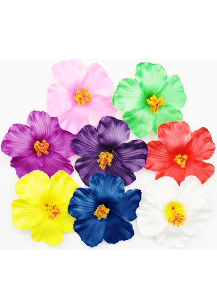 Gül Kırmızı 10 Adet Hibiscus Çiçekler Hawaii Parti Yaz Partisi Dıy Süslemeleri Yapay Çiçekler Hula Kızlar Lehine Saç Dekorasyon Çiçek (Yurt Dışından)