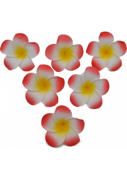 H08 5 cm 10 Adet/grup 5-9 cm Hawaii Frangipani Pe Köpük Yapay Çiçek Dıy Çelenk Headdress Çiçekler Düğün Dekorasyon Parti Malzemeleri (Yurt Dışından)