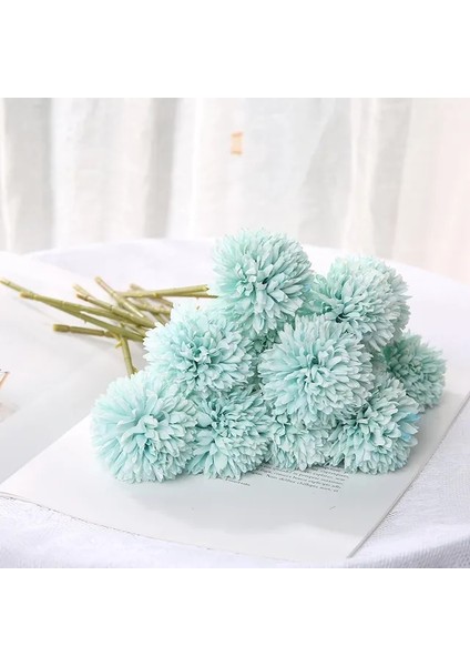 Mavi 3 Adet 3/5 Adet Ortanca Yapay Çiçekler Buket Ev Yatak Odası Dekoru Düğün Dekorasyon Zanaat Vazolar Çiçek Aranjmanı Aksesuarları (Yurt Dışından)