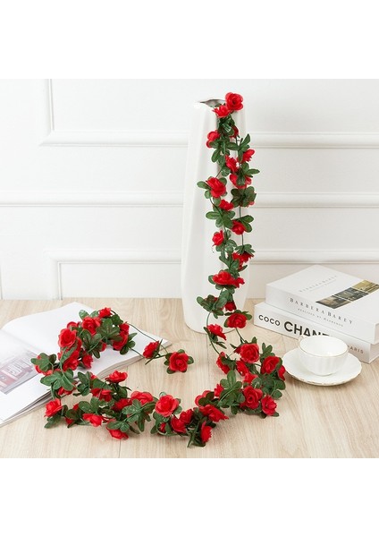 Beyaz 250 cm Gül Yapay Çiçekler Noel Çelenk Düğün Ev Odası Dekorasyon Için Bahar Sonbahar Bahçe Kemer Dıy Sahte Bitki Vine (Yurt Dışından) modelleri