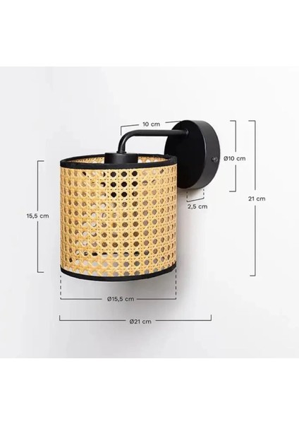 Pena Siyah Rattan Aplik