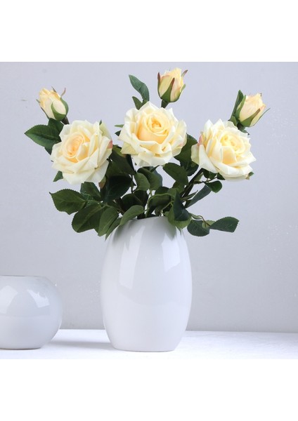 Uzunluk 43 cm Dıy Gelin Yapay Çiçek Başları Gül Şakayık Ev Dekorasyon Aksesuarları Yaratıcı Düğün Yapay Çiçekler Ipek Çiçek (Yurt Dışından) fırsatları