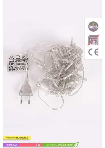 LED Süsleme Işığı Gunışığı Işık 100 Ledli 10 mt Eklenebilir AS90-00400