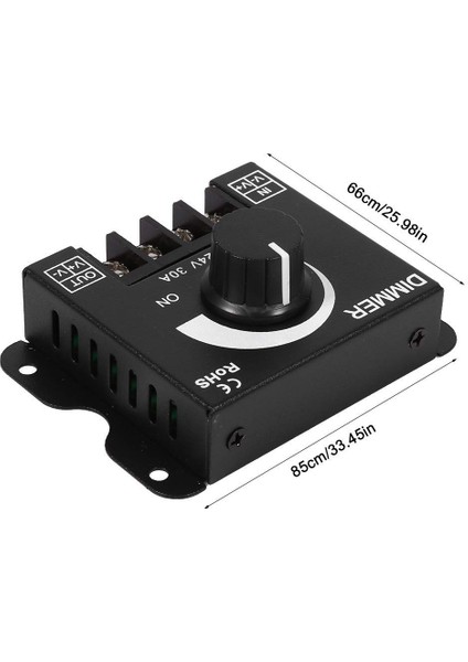 Dimmer Dc 12V-24V 30A LED Işık Bandı Regülatörü LED Şeritler Için Işık Kontrolü Siyah Karartma Cihaz indirimleri
