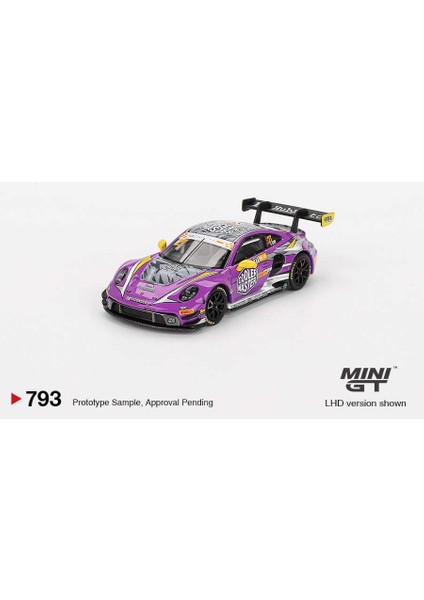 793 Porsche 911 Gt3 R Hub Auto Racing 2023 Makao Grand Prix Model Araba