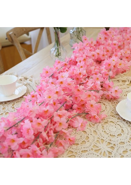 1 Adet Renk 03 1.8 M Çiçek Çelenk Yapay Çiçekler Dize Ipek Sakura Kiraz Çiçeği Ev Bahçe Düğün Kemer Dekorasyon Için Asılı Asma (Yurt Dışından) indirimleri