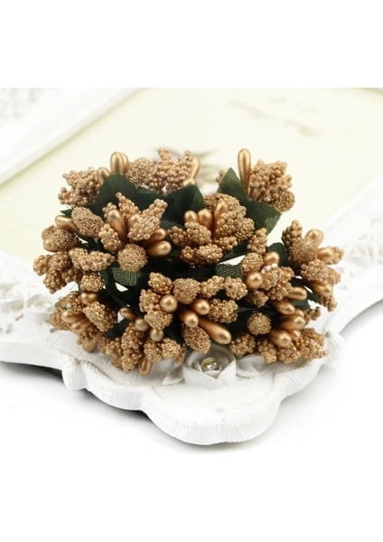 Turuncu 12 Adet Mini Tomurcuk Organlarındaki Aile Bahçesi El Yapımı Yapay Buket Düğün Merry Christmas Dekorasyon Dıy Inci Zanaat Sahte Çiçekler (Yurt Dışından) fiyatları