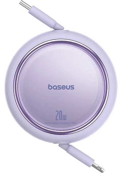 FREE2PULL Mini Makaralı Type-C To Lightning 20W Kablo 1 mt Mor modelleri