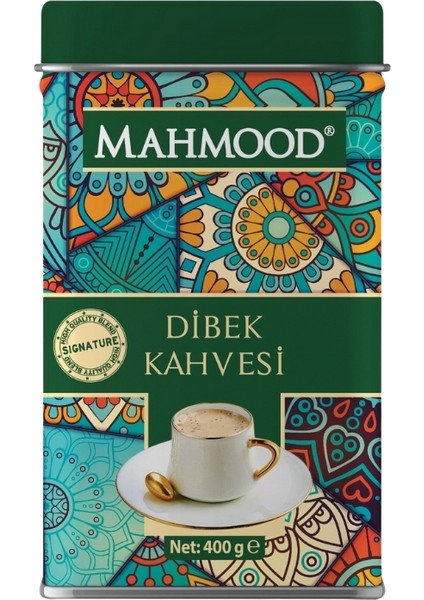 Dibek Kahvesi Ölçek Kaşıklı Teneke Kutu 400 gr ve Fincan