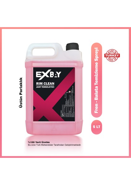 Jant Temizleyici Parlatıcı | Derinlemesine Temizlik Ekstra Parlaklık | 5 Litre