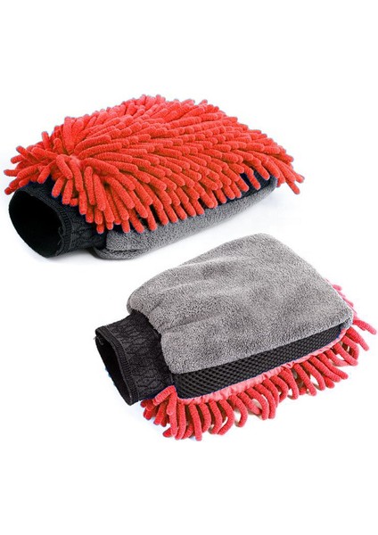 Mikrofiber Oto Yıkama Eldiveni Makarna