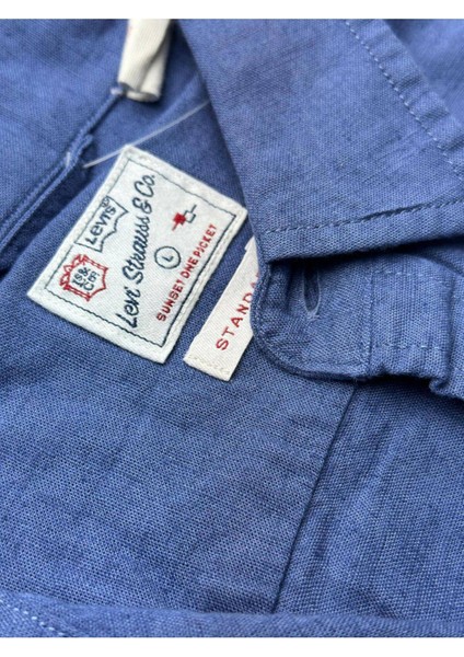 Keten Karışımlı Standart Fit Uzun Kol Erkek Gömlek SH-43356